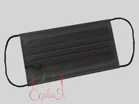 Маска спанбонд однораз. 3шар. чорна_thumbnail