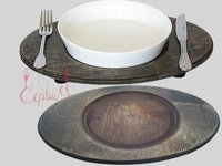 Підставка-піднос дерев'яна овал.36х26см_thumbnail