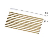 Соломка для сока 21,4смх6мм метал,медь со щеткой  8405328 10шт_thumbnail