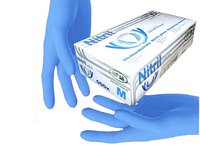 Рукавички нітрілові М сині 100шт SFM 534683-2_thumbnail