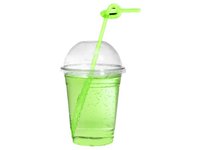 Стакан 300мл з купольною кришкою з отвором 50шт 41405 У_thumbnail