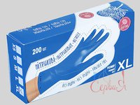 Рукавички нітрилові ХL сині 200шт ЗПТ_thumbnail
