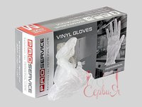 Рукавички вінілові М прозорі 100шт PRO 17201100_thumbnail