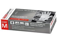Рукавички вінілові М прозорі 100шт PRO 17201100_thumbnail