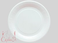 Тарілка картон ламінована 200мм біла 50шт SPT200WK_thumbnail