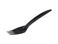Виделка столова чорна 100шт Premium ПП_thumbnail