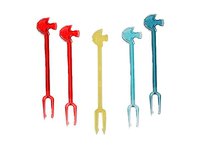 Шпажка-вилочка до канапе "Рибки" 8,2см асорті 1000шт АД_thumbnail