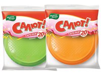 Тарілка 205мм кольорова 20шт МЖ 1654_thumbnail