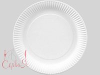 Тарілка картон. 230мм біла кругла 50шт PRO 43116400_thumbnail