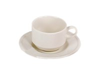 Чашка з блюдцем 250мл Bistro (слонова кістка)_thumbnail