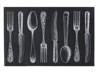 Сет под горячее винил 40х35см вилки-ложки C&T 23460_thumbnail