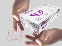 Рукавички вінілові нестерильні М без пудри SFM 100шт 534637_thumbnail