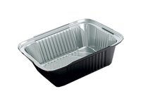 Контейнер з xарчової фольги 140х120х40мм чорне дно SP24Lb 100шт_thumbnail