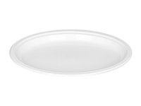 Тарілка ОВАЛ 260мм біла 18гр 50шт А_thumbnail