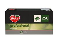 Серветка двошарова чорна 1/8 складання 33х33см 250шт Ruta k0548_thumbnail