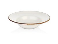 Тарілка для пасти з піднятим бортом д.27см 500мл Harmony Gleam кремHA-GL-ZT-27-CK_thumbnail