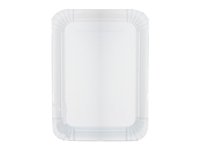 Тарілка картон. 15,5х21,5мм біла прямокутна 50шт PRO 43116500_thumbnail