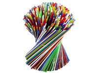 Соломка для мохіто 21смх3мм без згину кольорова 500шт СП_thumbnail