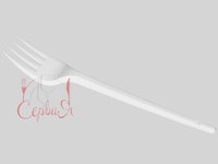 Виделка столова біла 100шт А_thumbnail