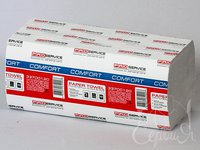 Рушник 2шари Vскладення білий целюлоза 160шт PRO 33700120_thumbnail