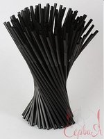 Соломка Артістік 26смх6мм зі згином чорна 100шт СП_thumbnail
