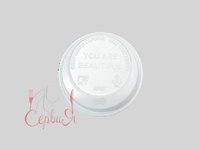Кришка АР-80 біла ЛОГО для паперового стакана 270/340мл 50шт АПХ_thumbnail
