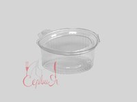 Соусник РЕТ прозор. овальний з кришкою 90мл 100шт 011753_thumbnail