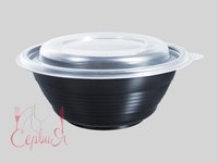 Контейнер для супу з кришкою чорний 350мл 10шт ПП 117-350_thumbnail