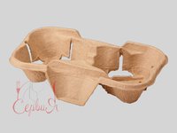 Тримач для стаканів паперових на 2 відділення бурий_thumbnail