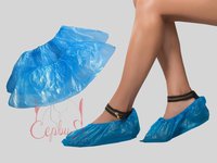 Бахіли п/е одноразові голубі 10шт ЗПТ_thumbnail