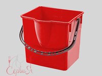 Відро (для візка СК759-Т)запасне 18л HSK809-R червоне_thumbnail
