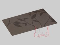 Сет під гаряче вініл 40х35см коричневі листики 17969_thumbnail