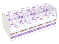 Рушник 2шари Vскладення білий 160шт Comfort eco PRO 33702100_thumbnail