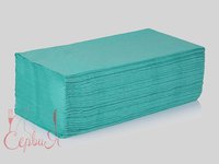 Рушник 1шар Vскладення зелений 160шт Servia PRO_thumbnail