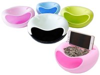 Миска пластикова для снеків з підст. для телефону 20х19х11см 20182_thumbnail