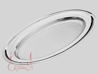 Блюдо овальное металл. 45 см._thumbnail