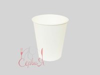 Стакан 250мл паперовий білий ЩІЛЬНИЙ 50шт ГЦ_thumbnail