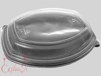 Контейнер РР ланч-бокс 257х202х37мм чорний з прозор.кришкою 1л 10шт 015009/10 СпК-257Ч_thumbnail