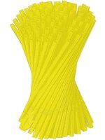Соломка для соку 21смх6мм зі згином жовта 100шт BS_thumbnail