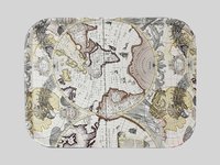 Піднос нековзний 35х45см Глобус_thumbnail