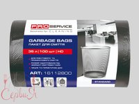 Пакет для сміття 35л 100шт чорний PRO 161128 HD_thumbnail