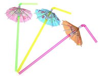 Соломка "Зонтик" 21смх4,8мм зі згином асорті 100шт_thumbnail