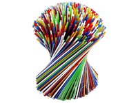 Соломка для мохіто 25смх3мм без згину асорті 500шт СП_thumbnail