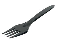 Виделка столова чорна ПРЕМІУМ 18см 100шт А_thumbnail