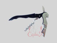 Ніж + штопор офіціанта 2-х ступінчастий чорний Т 210170_thumbnail