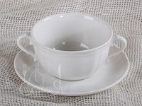 Бульонница 350мл с блюдц. (160мм) Castel-FBC (сл.кость)_thumbnail