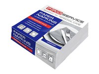 Серветка одношарова біла 33х33см 1/8 складання 100шт PRO_thumbnail