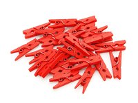 Прищіпка-міні дерев'яна декор.красна 3,5см_thumbnail