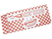 Куток паперовий для хот-догів 200х85мм білий з мал. Хот-дог, червона клітинка 500шт 248 ЕП_thumbnail