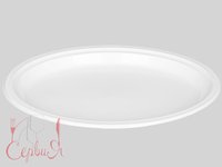 Тарілка ОВАЛ 310мм біла 27гр 50шт А_thumbnail